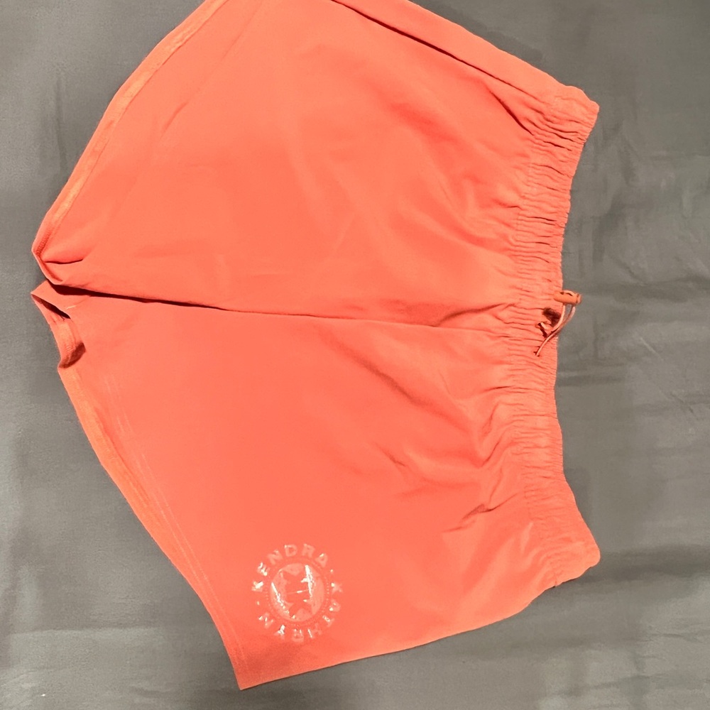 Gymshark KK Fit Earth Orange Athletic Shorts Lightweight Elastic Waist